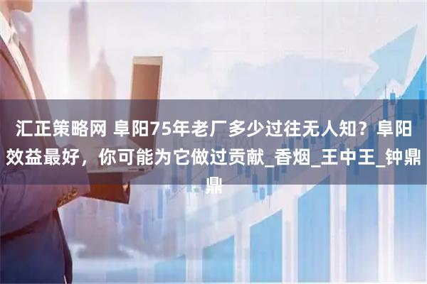 汇正策略网 阜阳75年老厂多少过往无人知?阜阳效益最好,你可能为它做过贡献_香烟_王中王_钟鼎