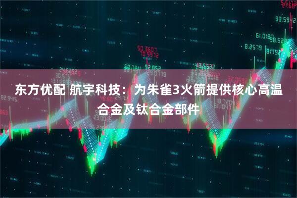 东方优配 航宇科技：为朱雀3火箭提供核心高温合金及钛合金部件